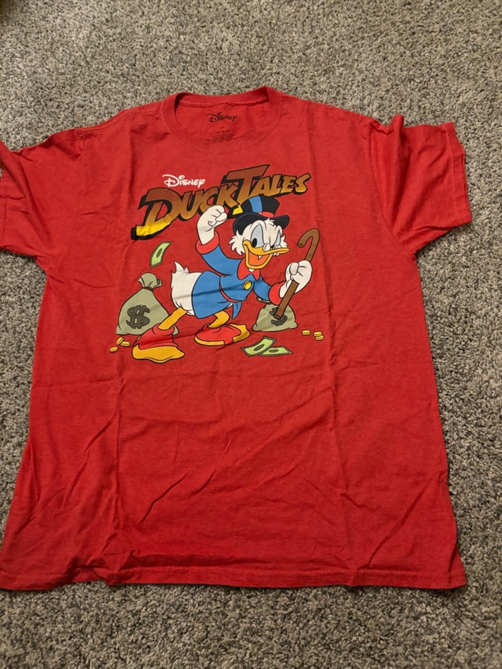 Disney Red DuckTales Scrooge McDuck Graphic Tee